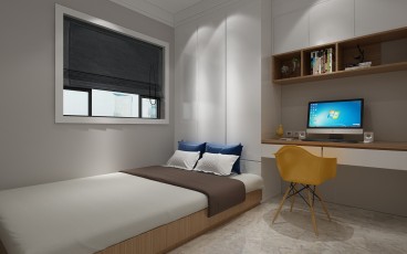 致远·海上传奇现代简约卧室效果图
