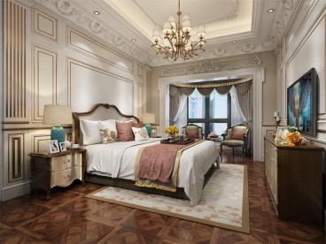 维多利时代城(建设中)简欧卧室效果图