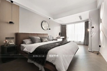 锦润公寓现代简约卧室效果图