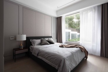 信达·西山银杏现代简约卧室效果图