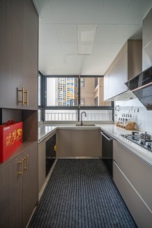 紫兰公馆新中式厨房装修实景