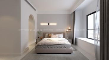 城市人家丨碧桂园120㎡现代简约风格设计案例现代简约卧室效果图
