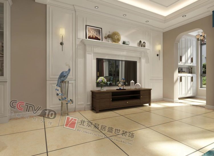 中城国际城美式客厅效果图