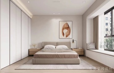 西江苑(二环西路辅路)现代简约卧室效果图