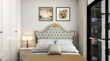 金岛国际美式卧室效果图