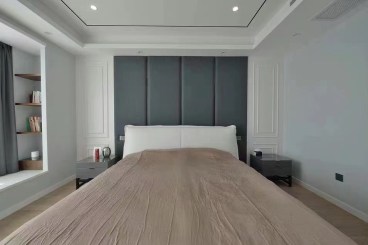 保利罗兰香谷B5栋现代简约卧室效果图