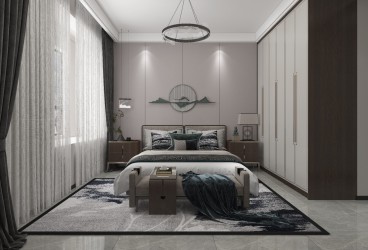 新中式新中式卧室效果图
